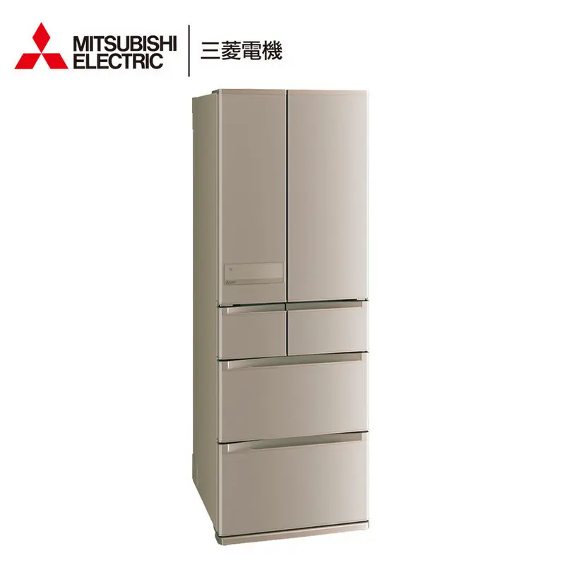 三菱電機525L六門日製極纖美型變頻冰箱-玫瑰金MR-JX53C-N-C2｜全國電子