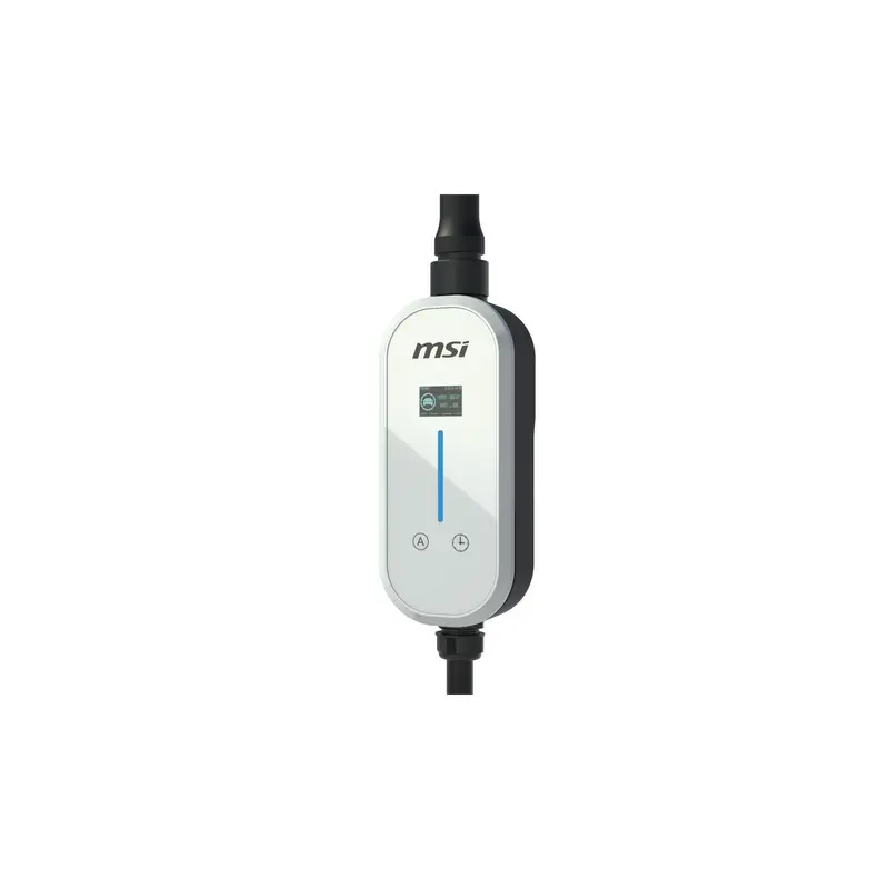 MSI EZgo可攜式充電樁7kW Type2 槍線5m 冷霧白  C80XTYPE2WHITE