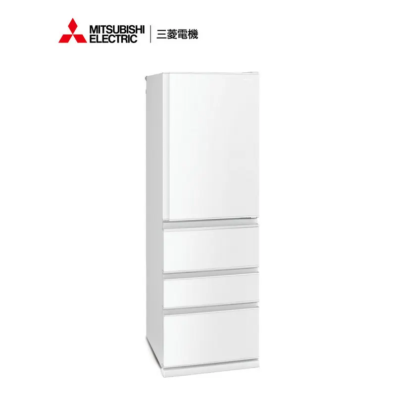 三菱電機395L雙冷凍庫泰製美型鋼板四門冰箱  MR-N40ET-W-C