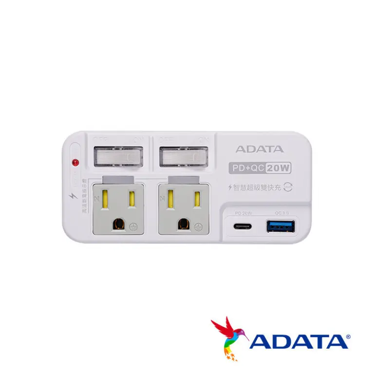 ADATA 威剛 智慧快充轉接器 R-52PLC R-52PLC｜全國電子｜最安心的配送、安裝、服務