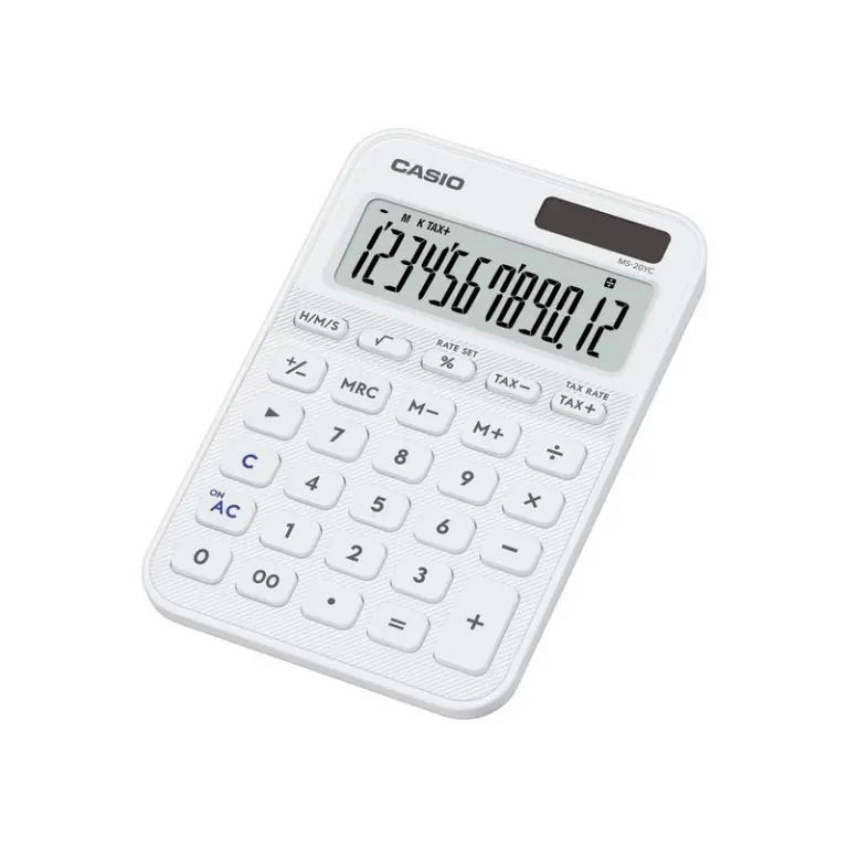 電動機械式計算機　CONTEX20 CASIO糖果計算機無色白MS-20YC-WE MS-20YC-WE｜全國電子｜最安心的配送
