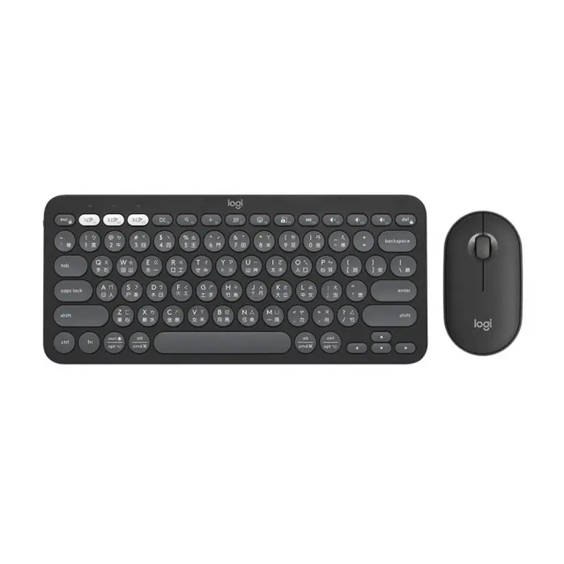 Pebble 2 Combo無線藍牙鍵盤滑鼠組-石墨灰  920-012268