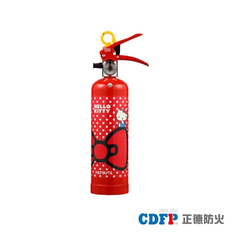 正德防火│Kitty強化液滅火器_俏皮紅HK1-RD｜全國電子｜最安心的配送