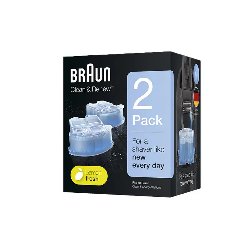 電鬍刀贈品-BRAUN CCR2匣式清潔液-2入(新版)  YA/NEW_CCR2
