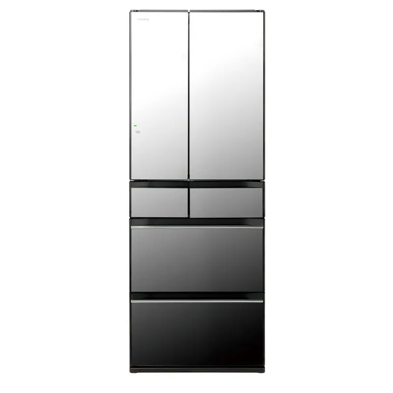 日立537L日本原裝六門玻璃面板變頻冰箱-琉璃鏡RHW540YJX｜全國電子｜最