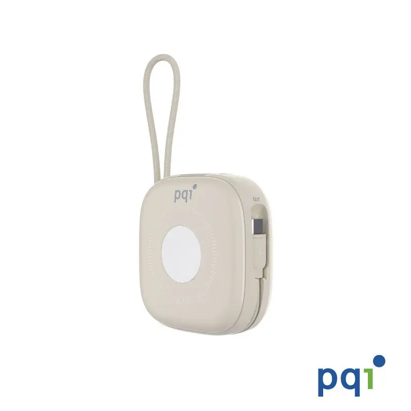 PQI 10000mAh磁吸無線快充行動電源-奶茶色  PD1002-MILKTEA