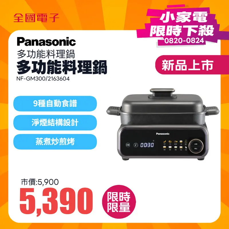 Panasonic 多功能料理鍋  NF-GM300