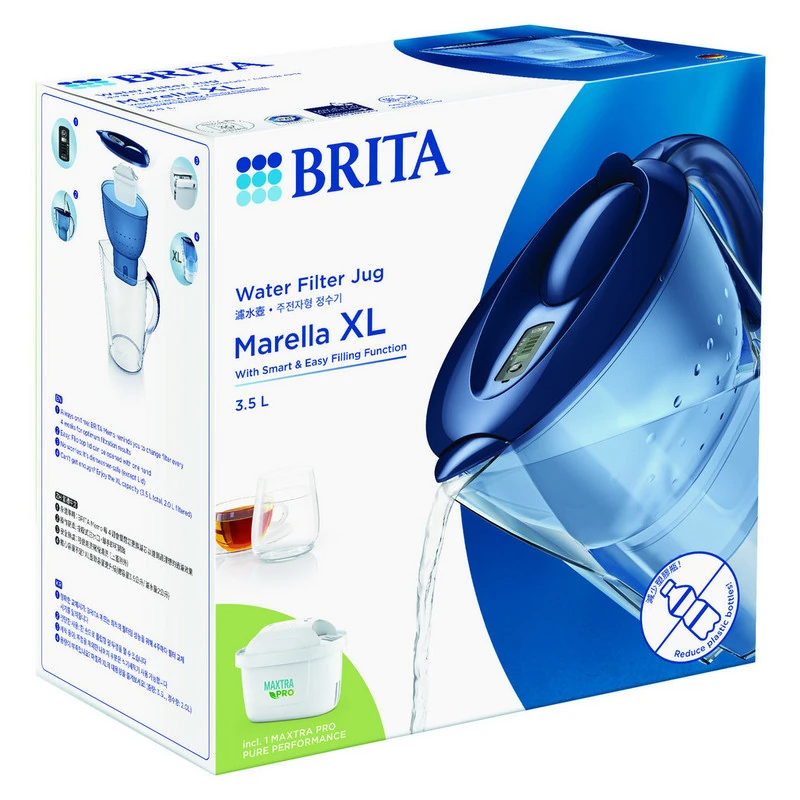 BRITA 馬利拉濾水壺(藍)MXpro XL  MARELLAXLME4WMXPROBLCUAPACS