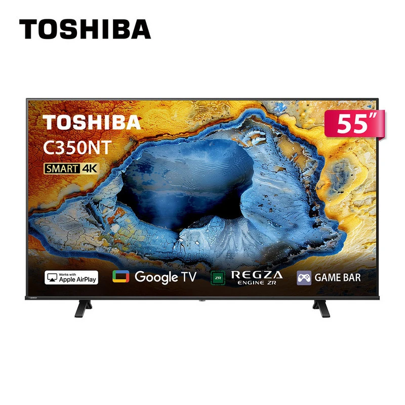 TOSHIBA REGZA 55型4K Google TV顯示器55C350NT｜全國電子｜最安心的
